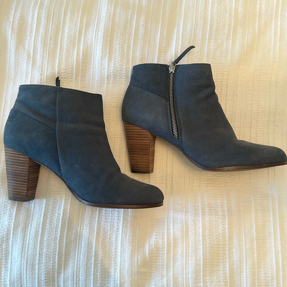 Cole Haan Blue Suede Leather Bootie